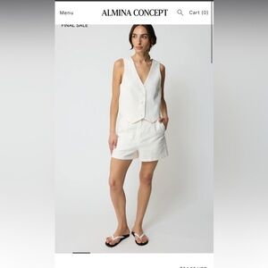Almina concept linen vest